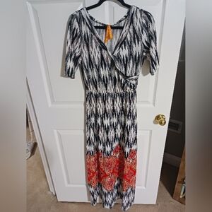 Magic Aztec boho maxi dress size medium